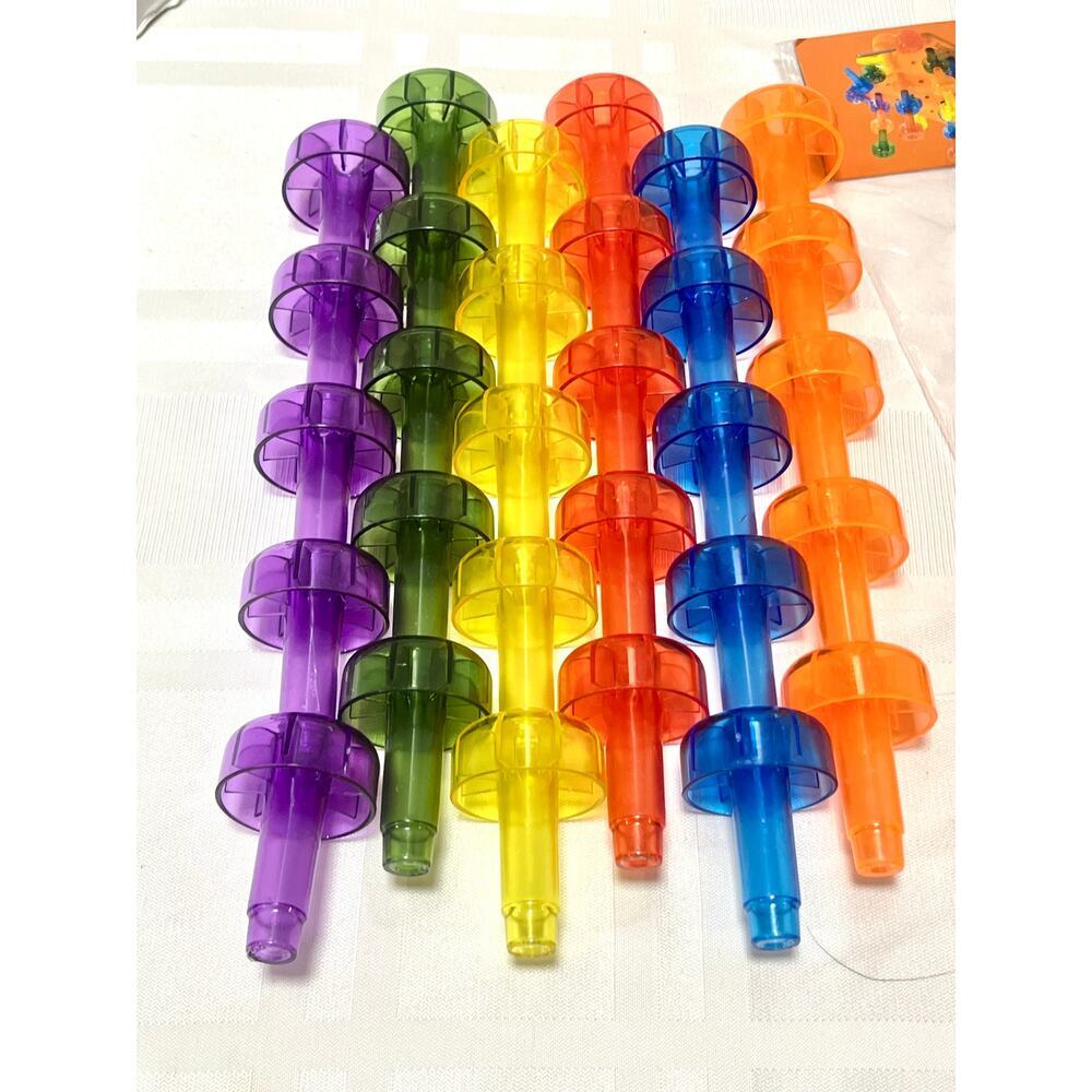 Skoolzy Peg Board Set - Montessori Toys for Toddlers, Preschool Kids | 30 pegs